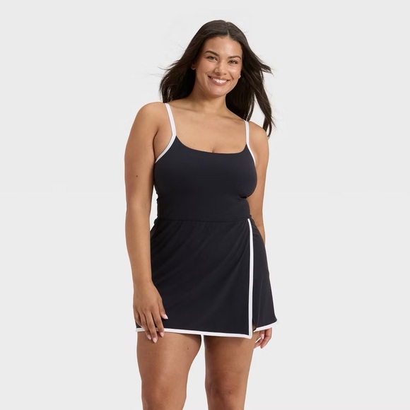 all in motion Dresses & Skirts - NWT All In Motion Everyday Soft Dress Black Size XL Tennis Built In Shorts /Bra